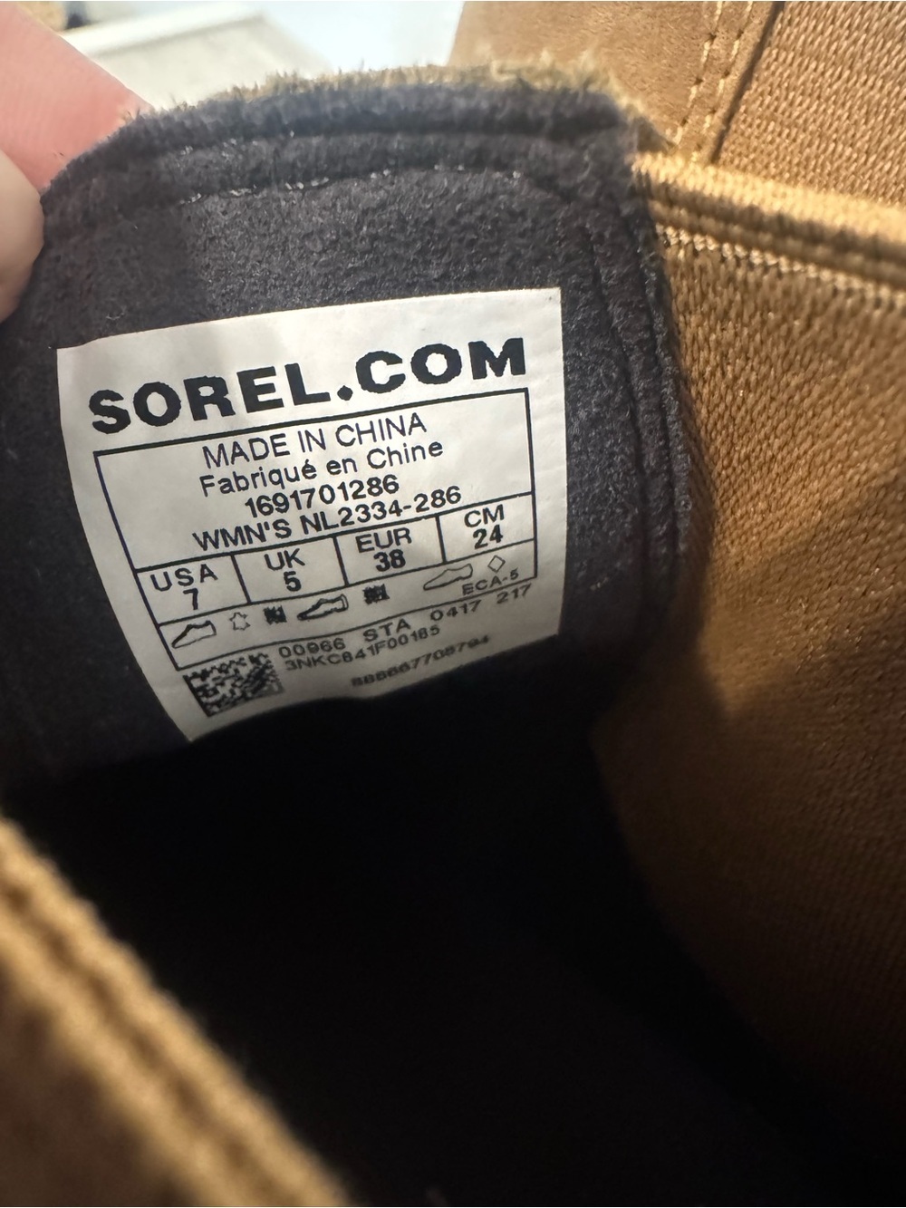 Sorel Lea Wedge Joan of Arctic Chelsea Boot Brown Leather Waterproof Lug Sole 7 - Picture 3 of 7